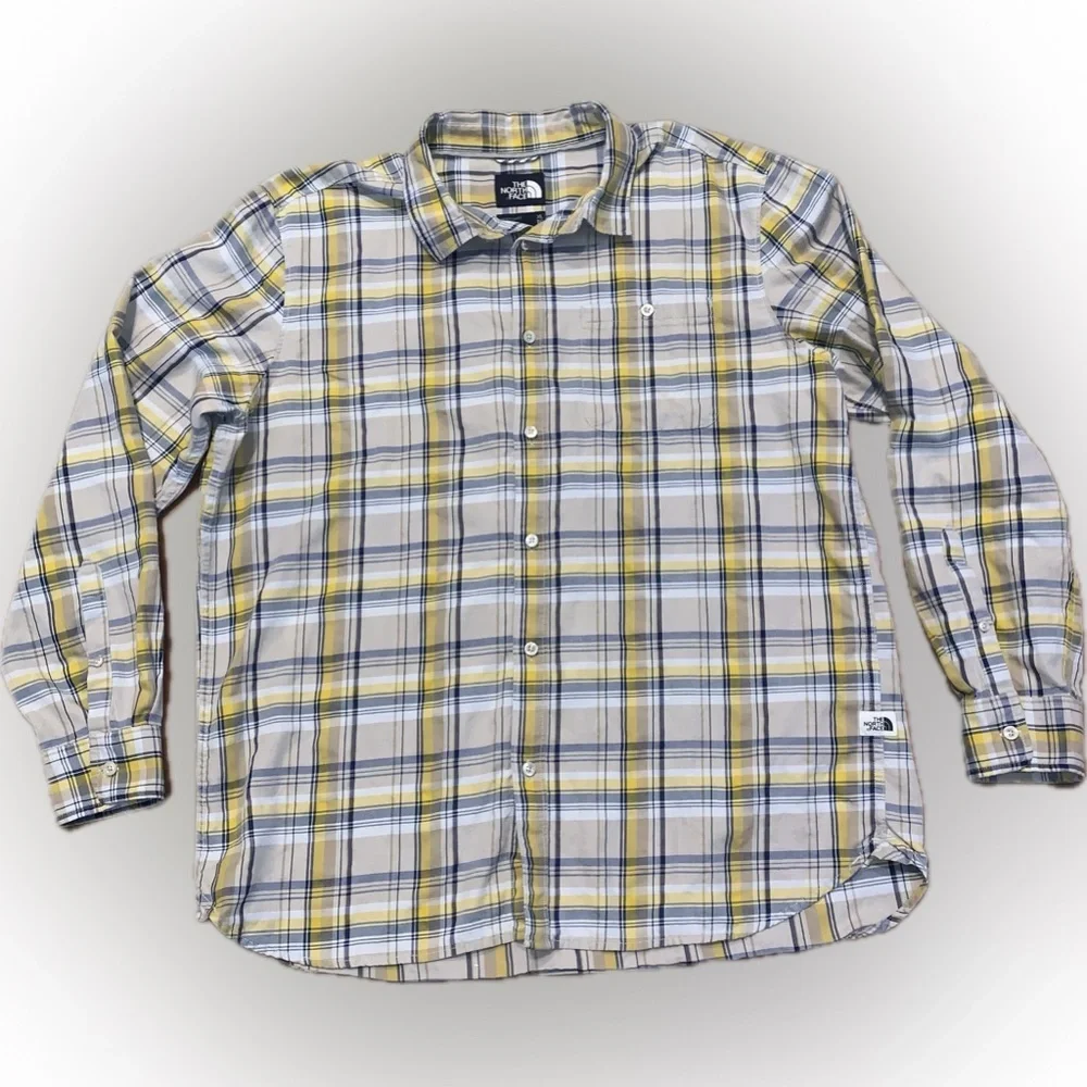 The North Face Men’s Plaid Button Down Collared Lumberjack Shirt Size XL